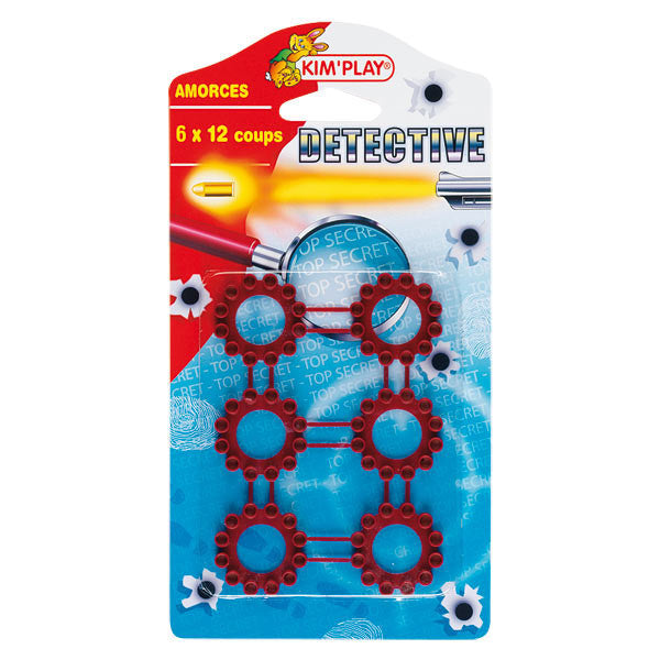 Pétards - Amorces - Pour pistolet en jouet - 6 x 12 coups - Jeu - Enfant