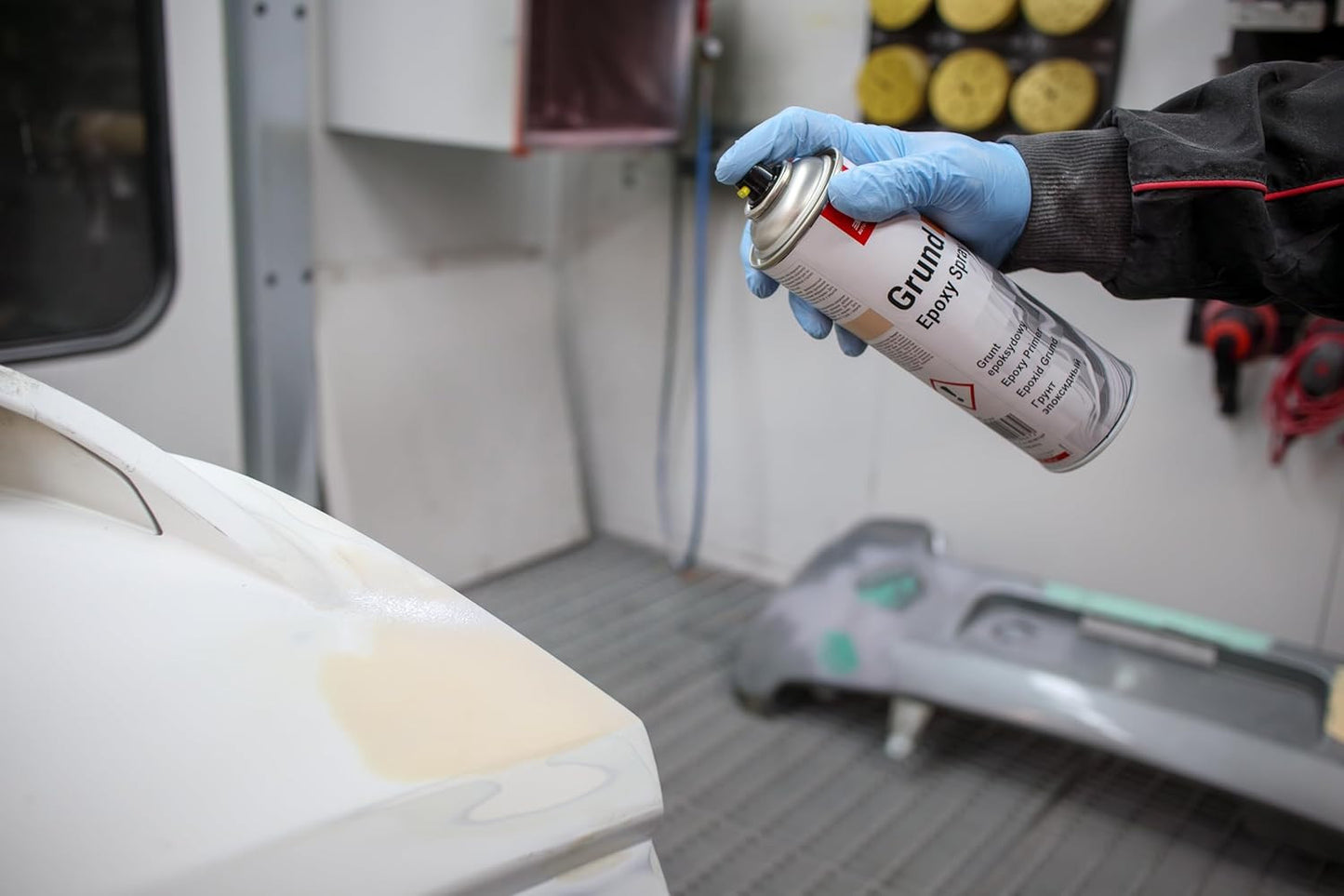 Apprêt - Epoxy - Antirouille - Alu, métal et acier - Gris clair - APP Grund Spray - 500ml
