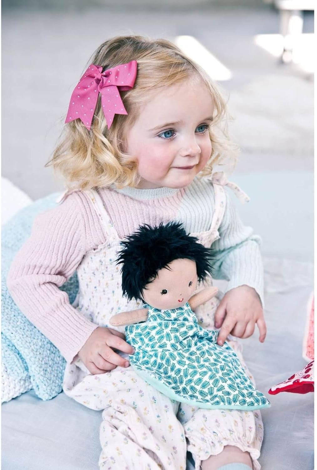 Peluche - Bébé Ari et son couffin - Poupon - Dès 1 an - 22cm - Tissu - Lilliputiens