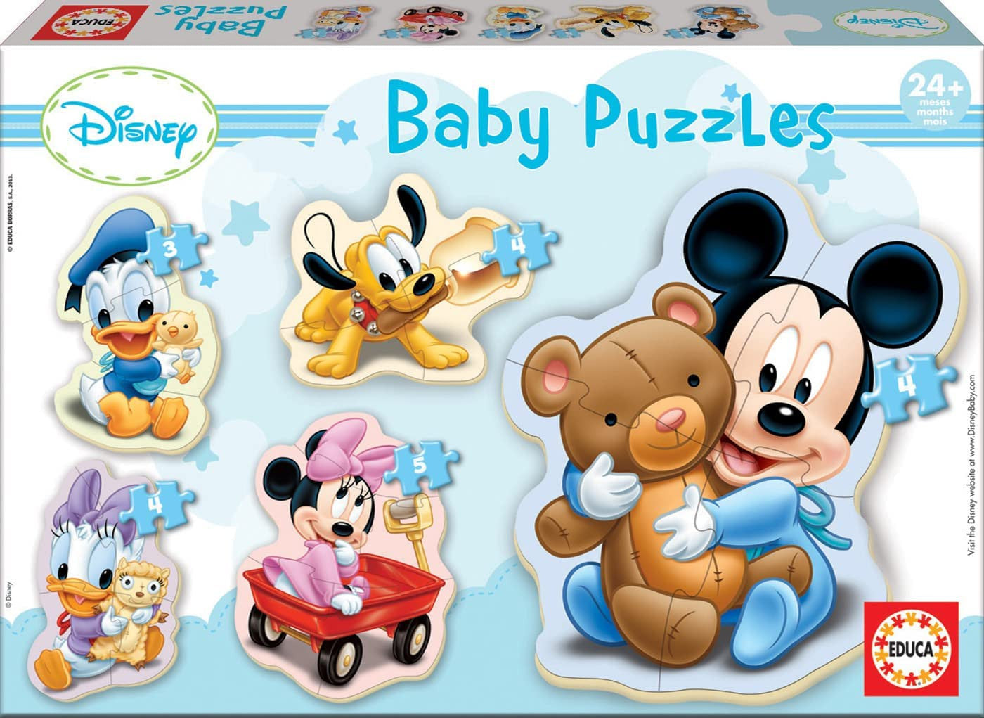 Puzzle - Disney - Pour bébé - 4 pièces - Educa