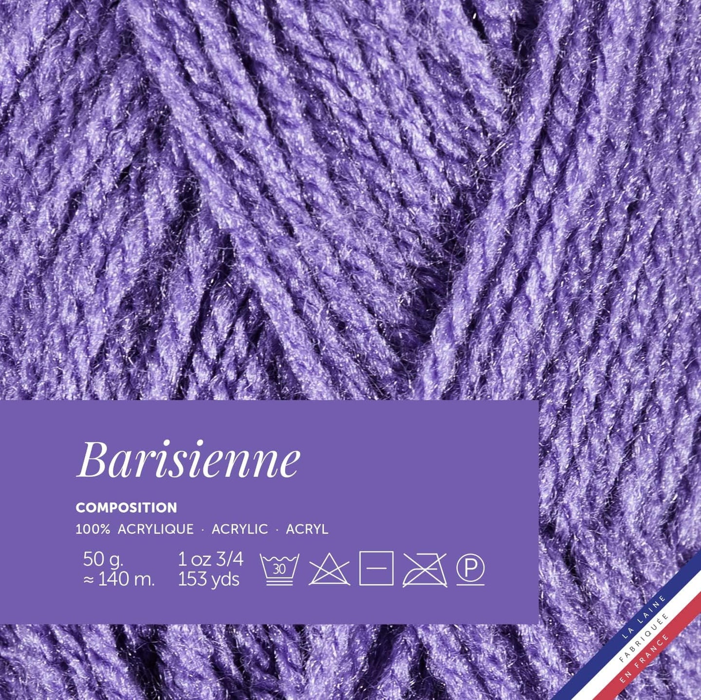 Pelote de laine - Violatin - 100% acrylique - Bergère de France - Barisienne