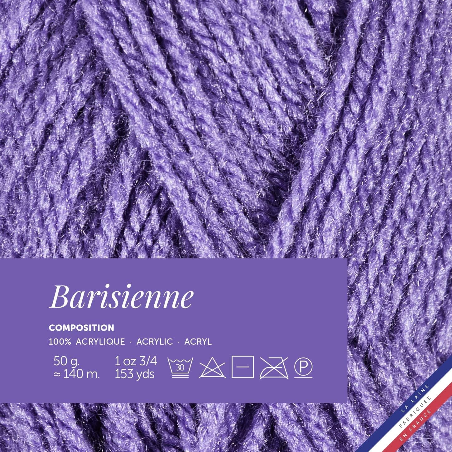 Pelote de laine - Violatin - 100% acrylique - Bergère de France - Barisienne