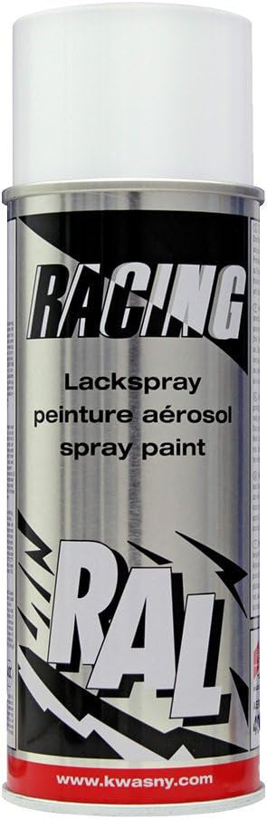 Bombe de peinture carrosserie voiture Racing RAL9010 blanc pur 400ml