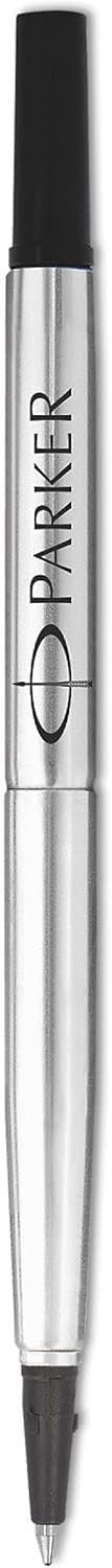 Recharge pour stylo roller - Encre noire - Pointe moyenne 0,7mm - Parker Quink