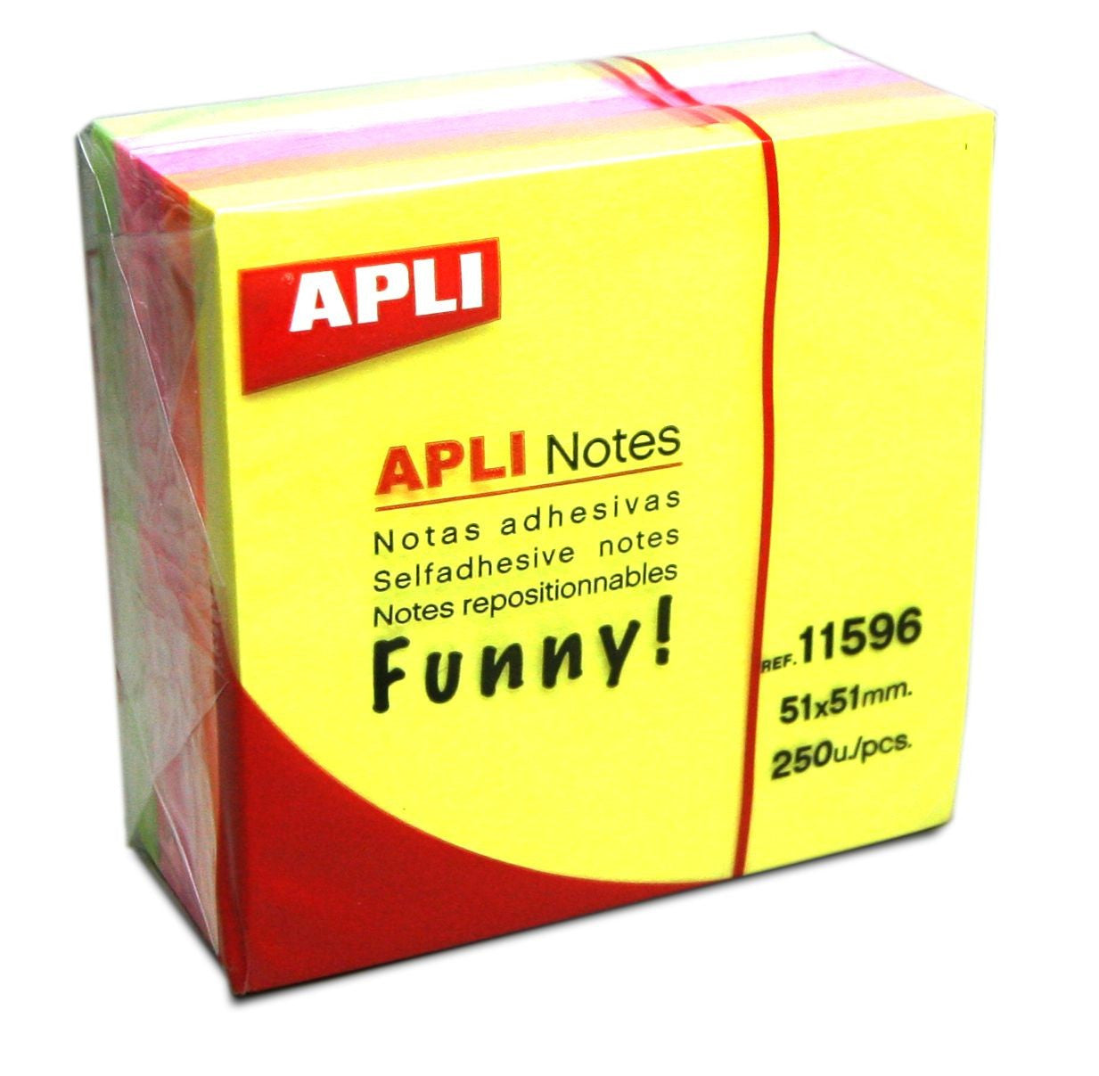 Mini bloc de 250 feuilles de notes adhésives - 51x51mm