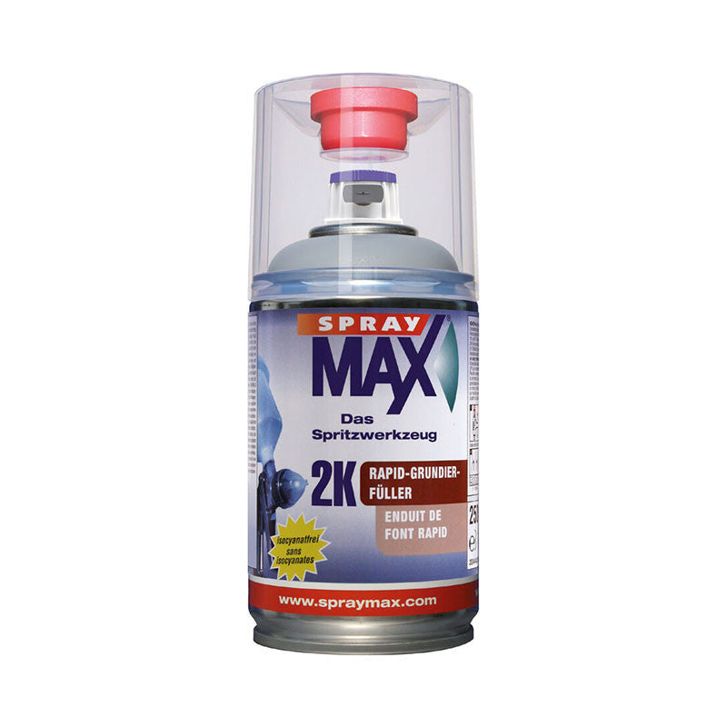 Bombe aérosol - Enduit de fond - Gris - Automobile - 2K Spray max