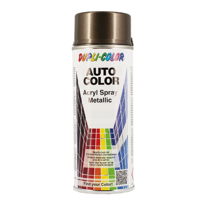 Bombe de peinture acrylique métallisée - Brun métallisé - Duplicolor - 400 ml