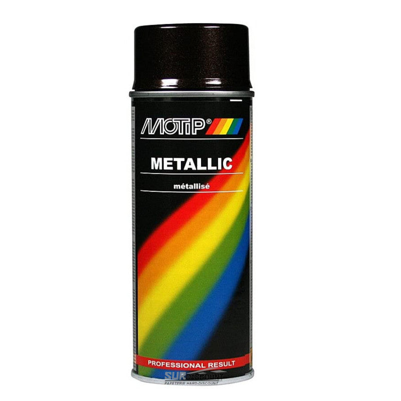 Bombe de peinture - brun métallisé - Motip
