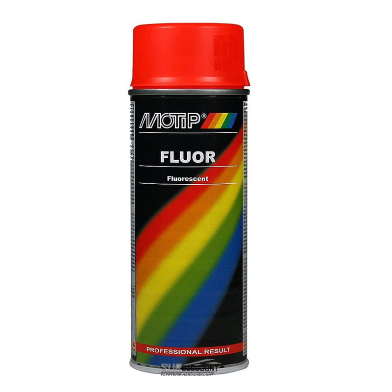 Bombe de peinture - rouge-orange fluo - Motip