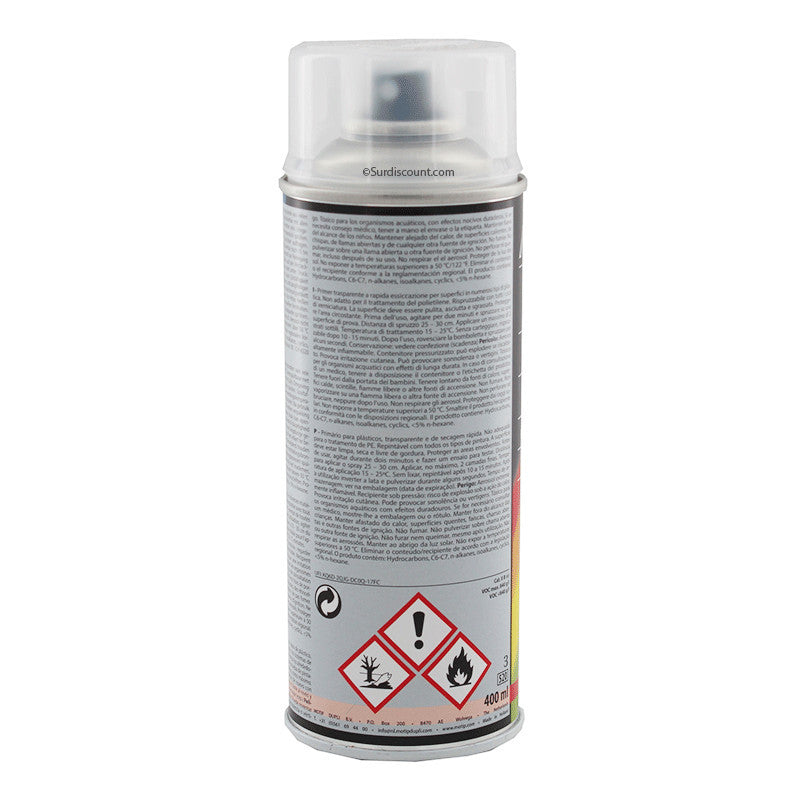 Bombe de peinture d'accroche pour plastique - Motip