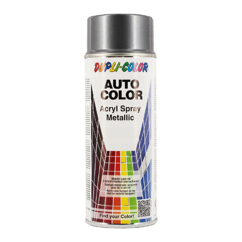 Bombe de peinture acrylique métallisée - Gris métallisé - Duplicolor - 400 ml
