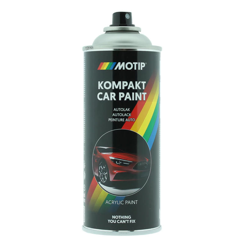Bombe de peinture - Carrosserie - Gris métallisé - 51068 - Motip - Kompakt car paint