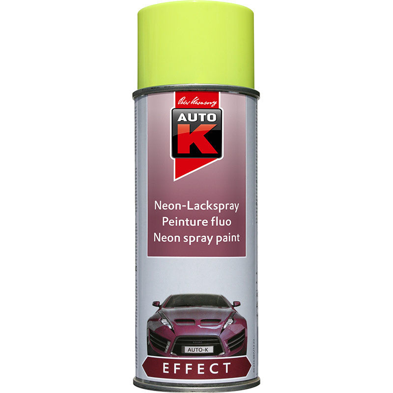 Bombe de peinture - Carrosserie - Jaune fluo - 400ml - Auto-K