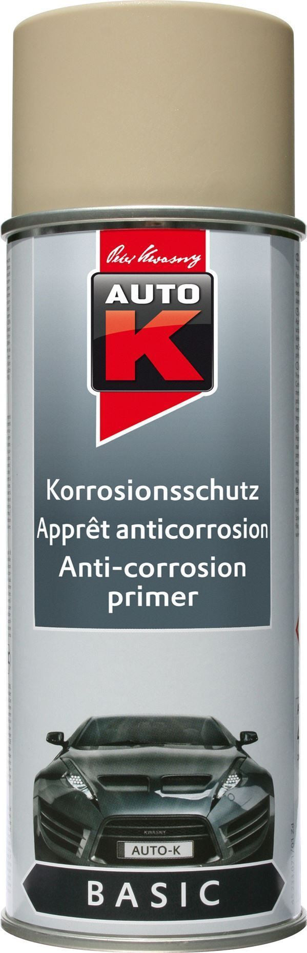Bombe de peinture - Apprêt - Primaire - Beige - Anticorrosion - Auto K