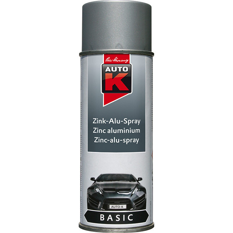 Bombe de peinture zinc alu carrosserie voiture Auto K 400ml