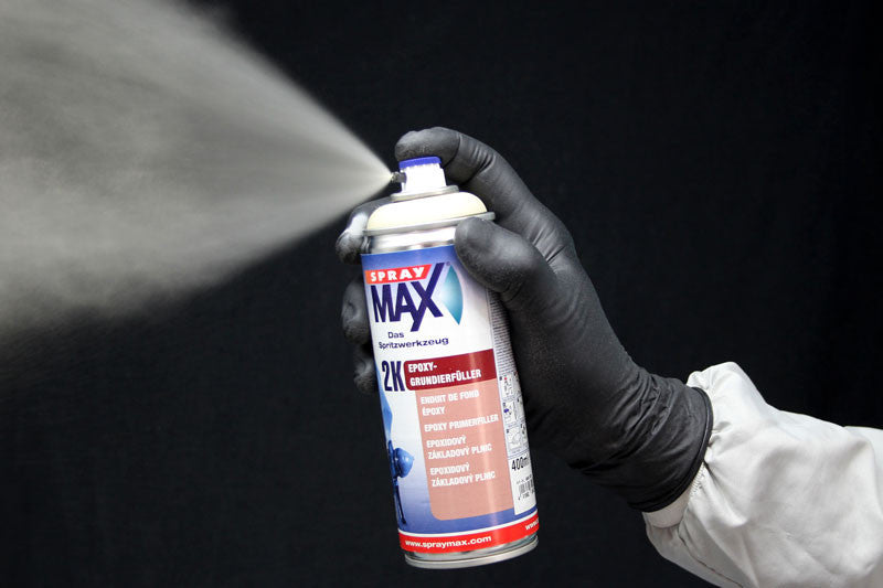 Bombe aérosol - Enduit de fond époxy - Beige - Automobile - 2K Spray max