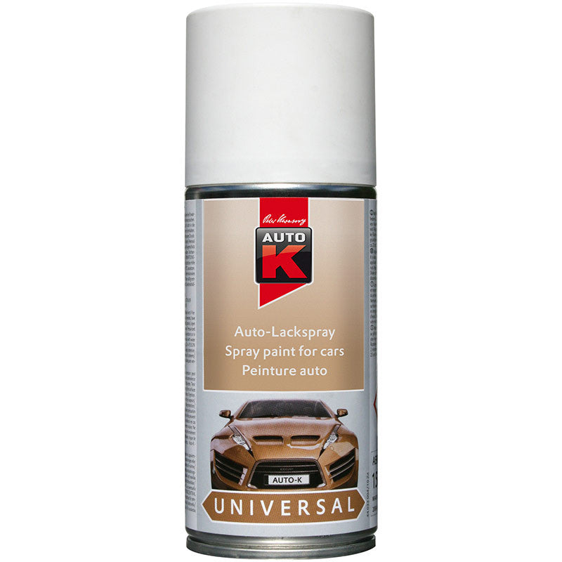 Bombe de peinture pour carrosserie - Multi-marques - Blanc mat - 150ml - Auto K