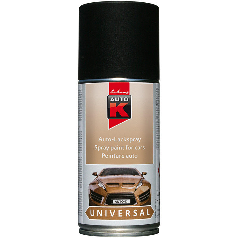 Bombe de peinture pour carrosserie - Multi-marques - Noir mat - 150ml - Auto K