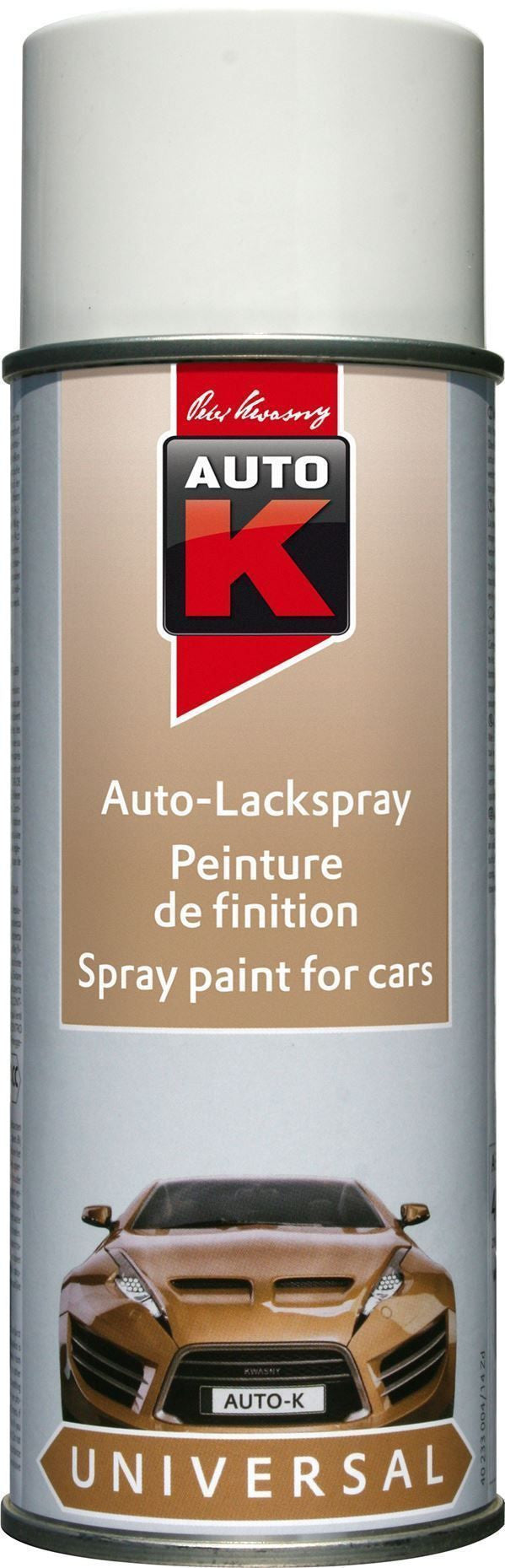 Bombe de peinture - Blanc brillant - Carrosserie - Auto - Moto - Auto K