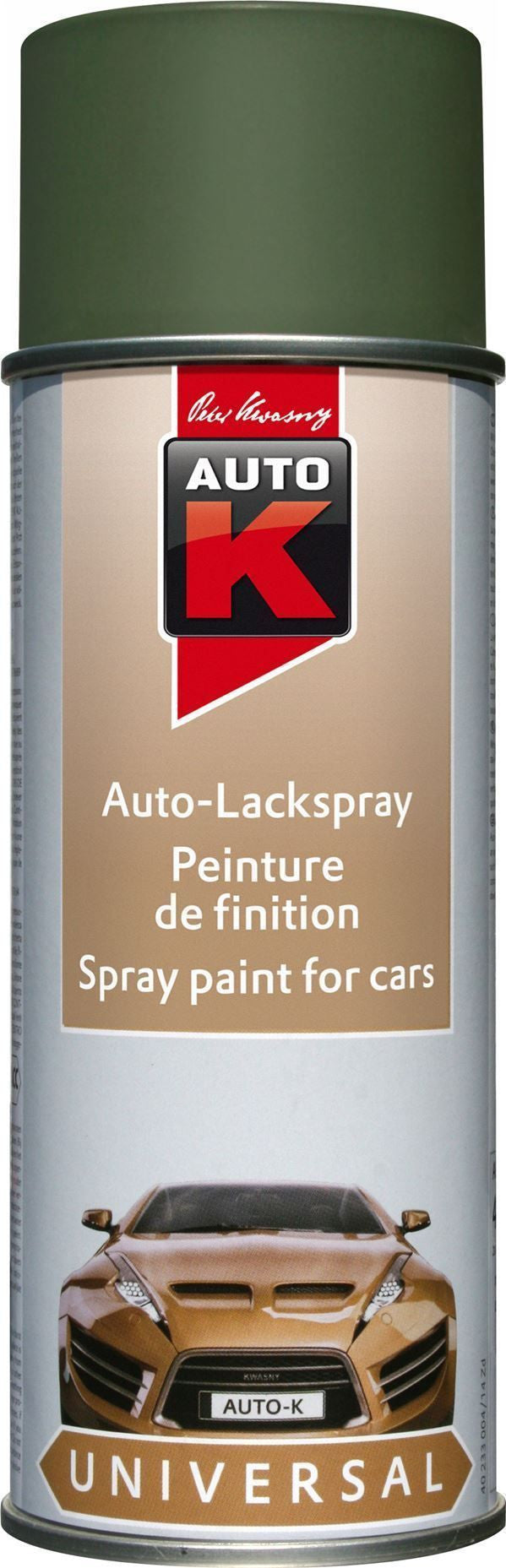 Bombe de peinture - Vert militaire - Carrosserie - Auto - Moto - Auto K