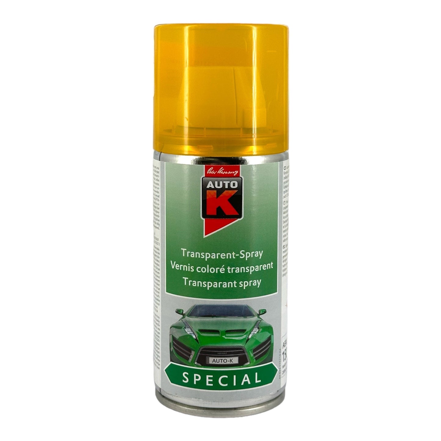 Bombe de vernis coloré transparent - orange - Auto-K - 150ml
