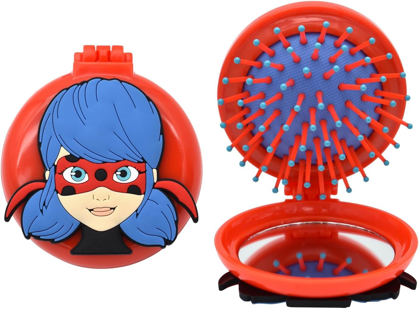 Petite brosse à cheveux - Miroir inclus - Enfant - Miraculous Ladybug
