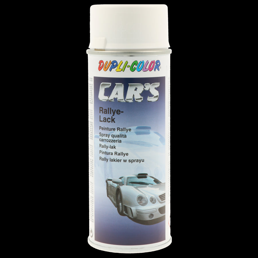 Bombe peinture rallye blanc satiné - 400 ml - Dupli-Color