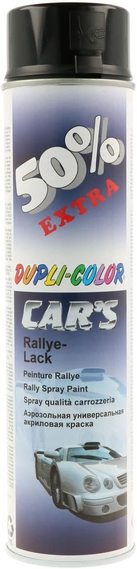 Bombe de peinture - Noir - Brillant - Carrosserie - Car's - Dupli-Color - 600ml