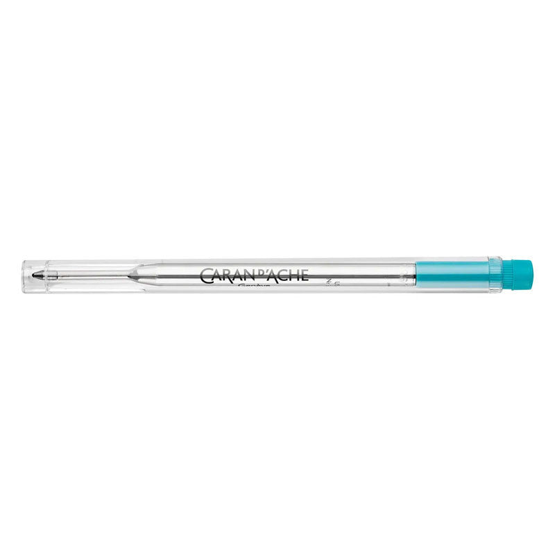 Recharge - Cartouche - Stylo à bille - GOLIATH - Caran d'Ache - Turquoise - Pointe M