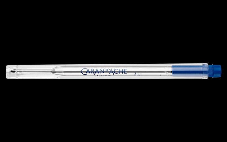 Recharge - Cartouche - Stylo à bille - GOLIATH - Caran d'Ache - Bleu - Pointe large