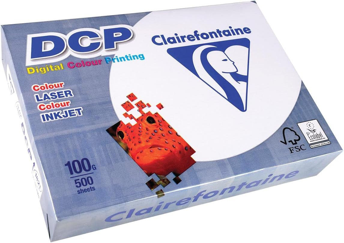 Ramette de papier - A4 - Blanc - 100g - Impression - 500 feuilles - Clairefontaine DCP