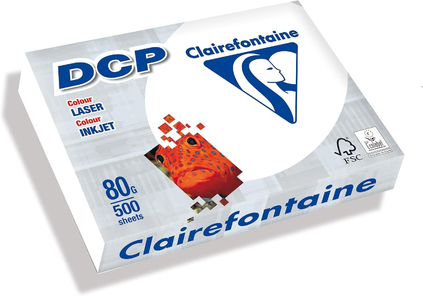 Ramette de papier - A4 - Blanc - 80g - Impression - 500 feuilles - Clairefontaine DCP
