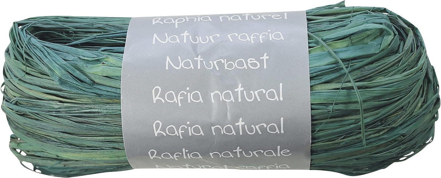 Raphia - Turquoise - Emballage cadeau - Loisirs créatifs - DIY - 1m50 - Clairefontaine