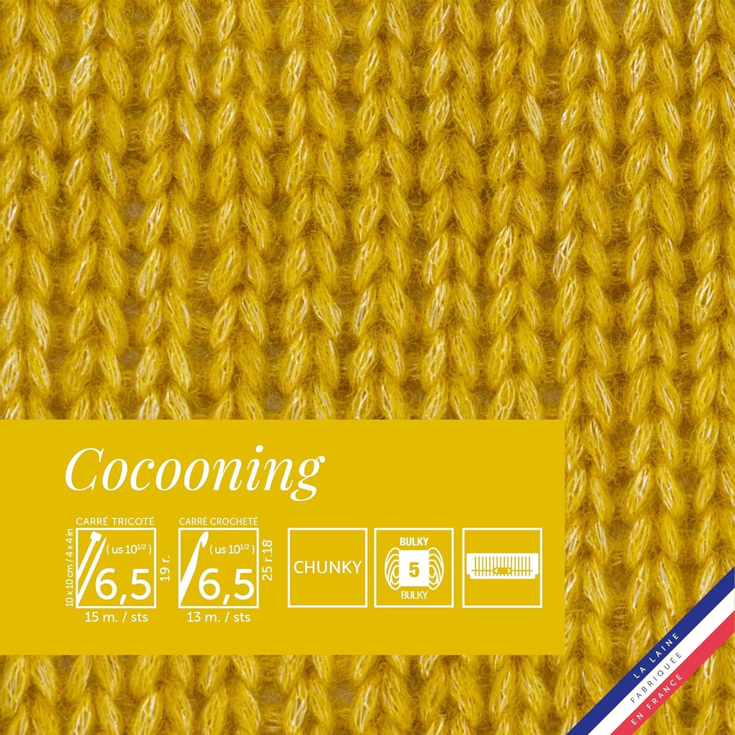 Pelote de laine - Poussin - Polyester, laine, acrylique - Bergère de France - Cocooning