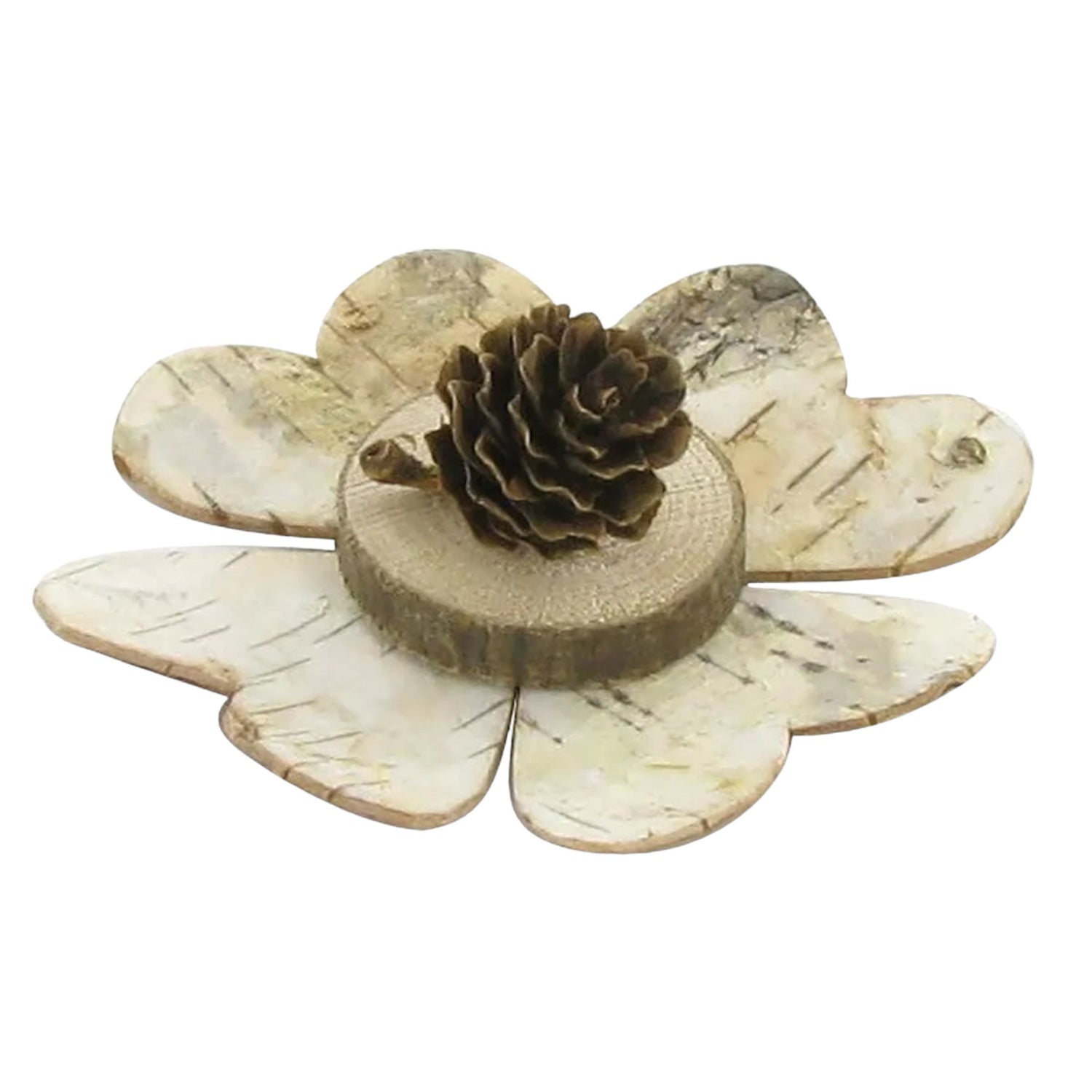 10 Cœurs en bouleau - Loisirs créatifs - Décoration - 5 cm - Ctop
