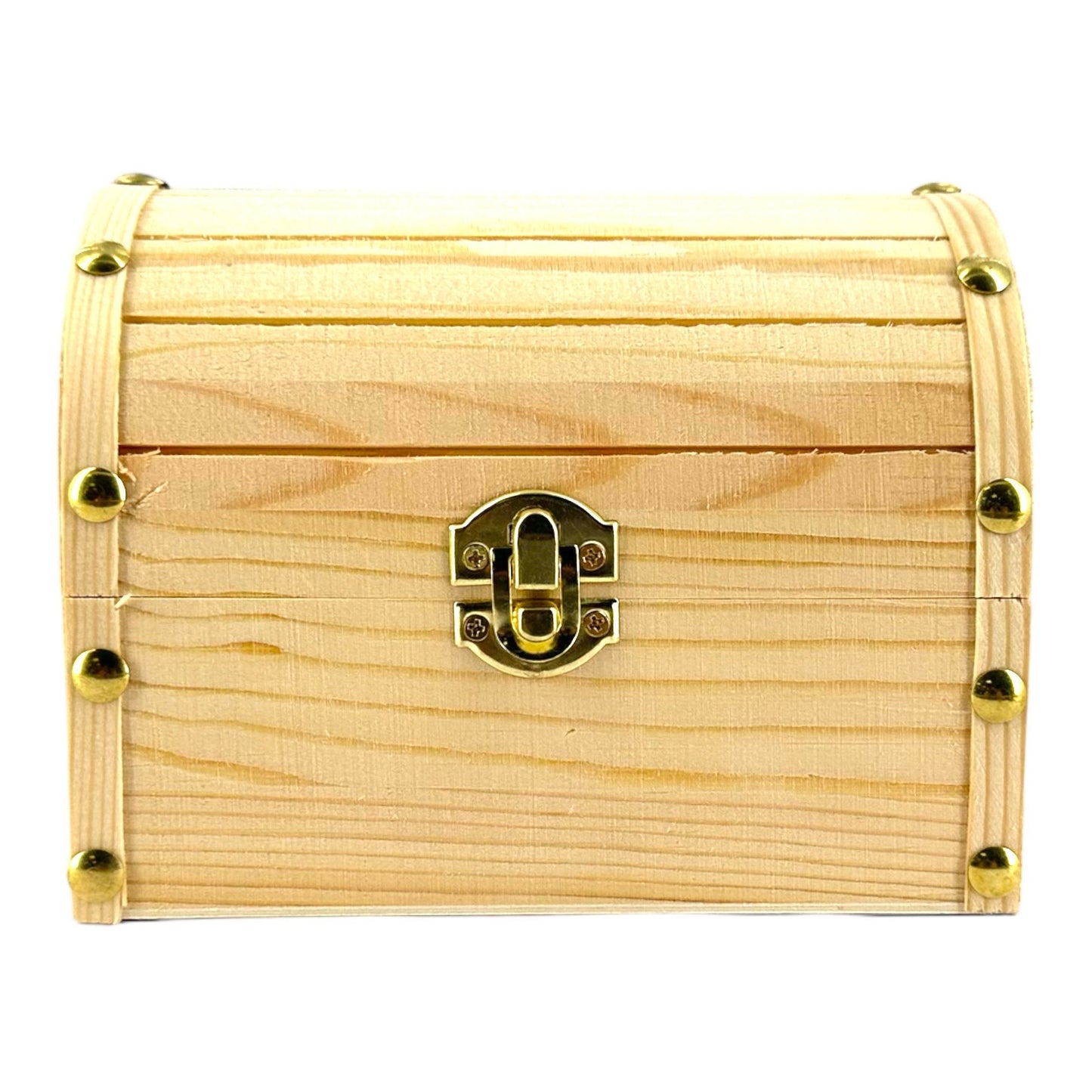 Petit coffre de pirate - Bois - A décorer - 16x11x12,5cm - Loisirs créatifs