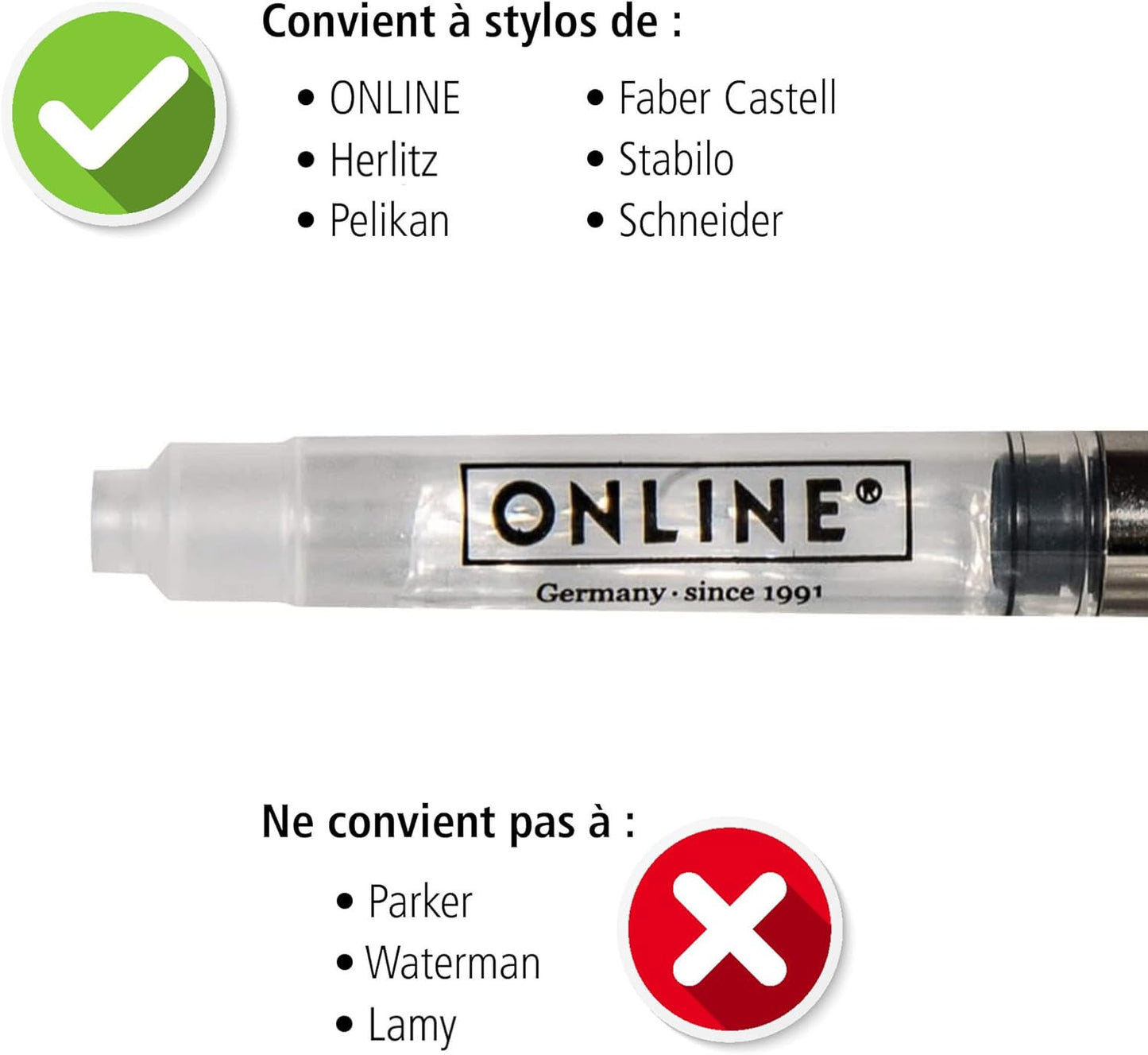Pompe pour remplir cartouche d'encre standard - Convertisseur - Online