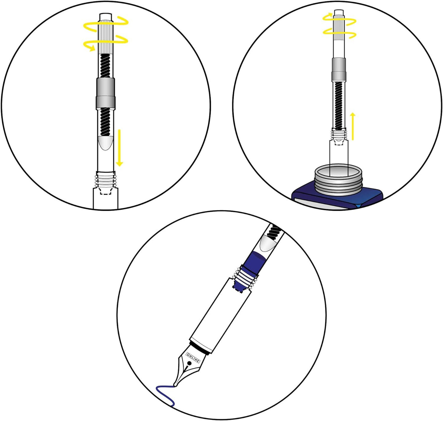 Pompe pour remplir cartouche d'encre standard - Convertisseur - Online