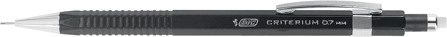 Porte-mines - Critérium - Mine de 0,7mm - HB - Rechargeable - Noir - BIC