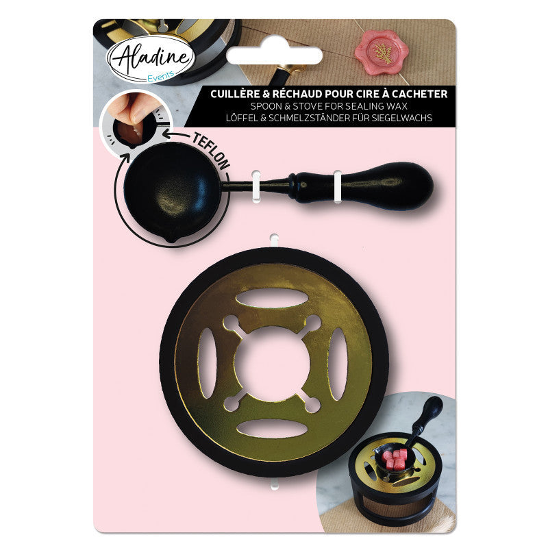 Réchaud et cuillère pour cire à cacheter - Carterie - Loisirs créatifs - Aladine