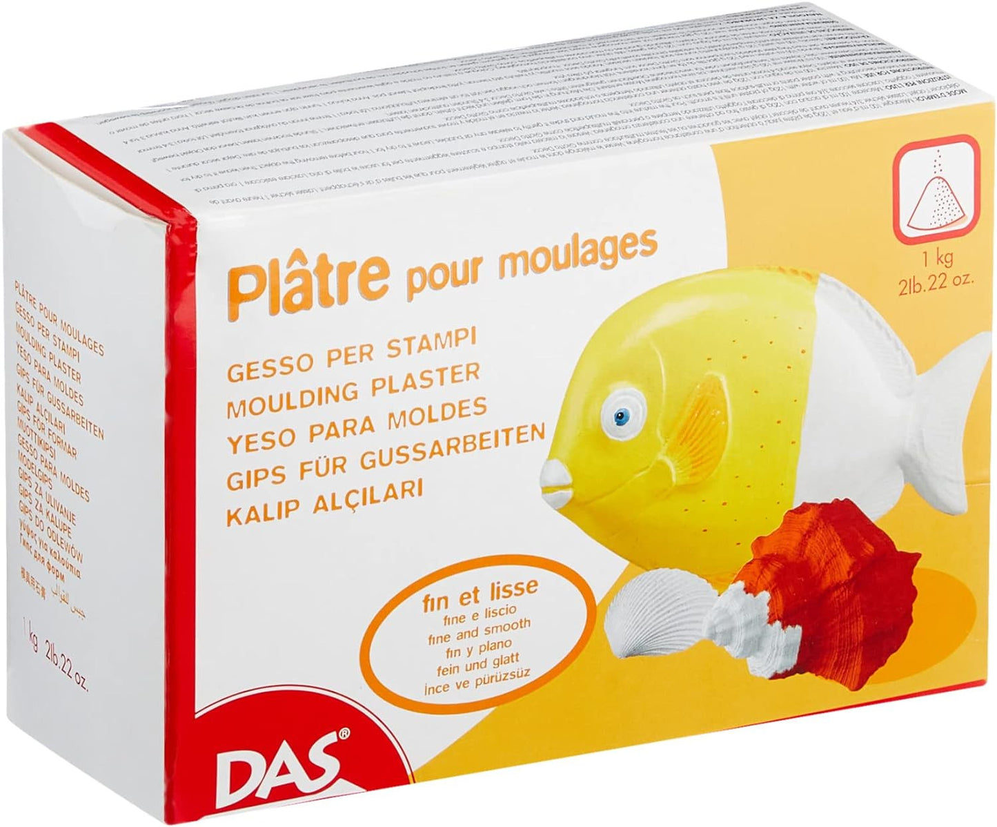 Plâtre en poudre - Moulage - Blanc - A mélanger - Sachet de 1kg - DAS
