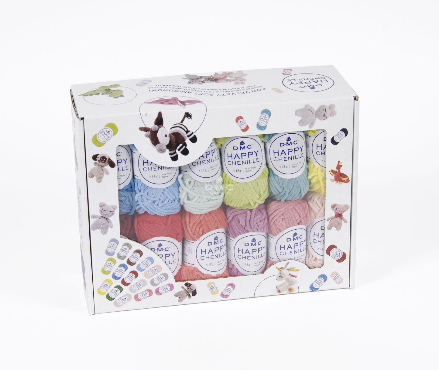 Pelotes - Tricot - Crochet - Coffret de 25 mini pelotes - Pour amigurumis - DMC