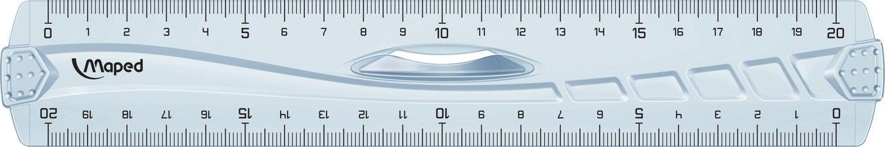 Règle - Double décimètre - 20 cm - Plastique - Geometric - Maped
