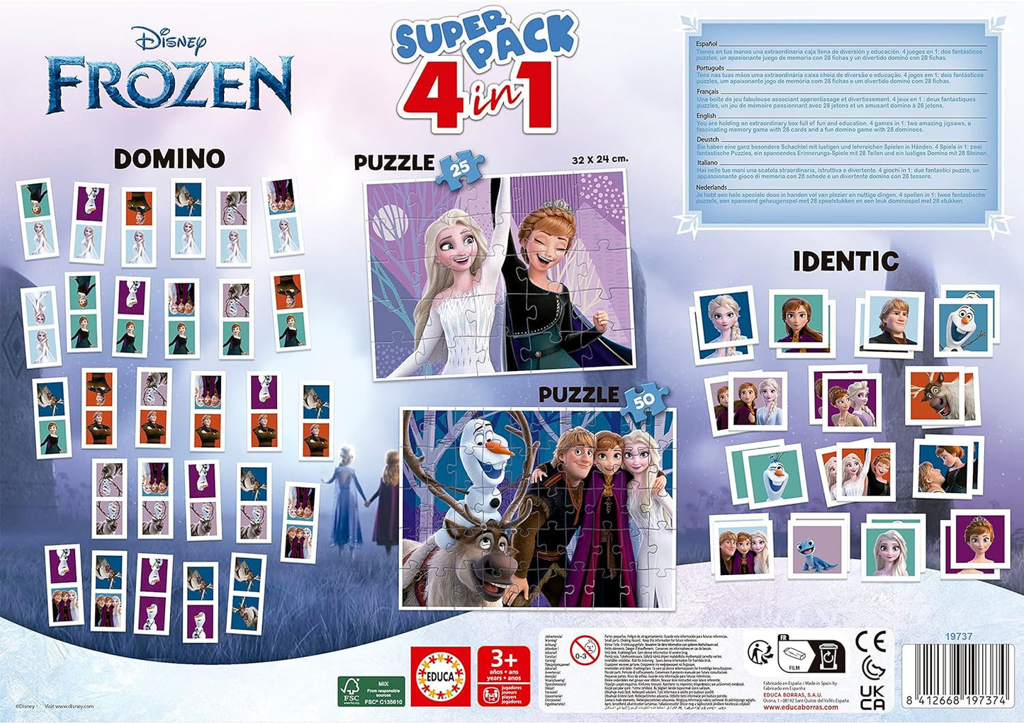 Puzzle - La Reine des Neiges - Enfant - Puzzles et jeux - Dès 3 ans - Educa