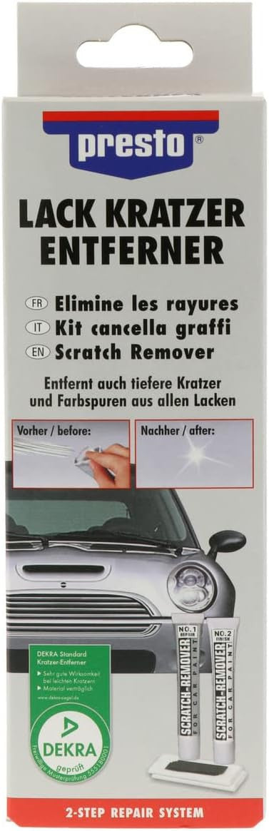 Produit pour effacer les rayures - Carrosserie - Auto - Moto - Presto - Kit complet