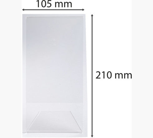 Porte-visuel - Présentoir - DL - Incliné - Transparent - Pour photo, menu, document