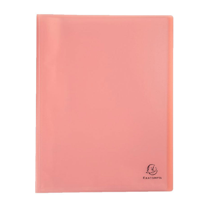 Porte-vue - 80 vues - Corail pastel - Polypro - A4 - Exacompta