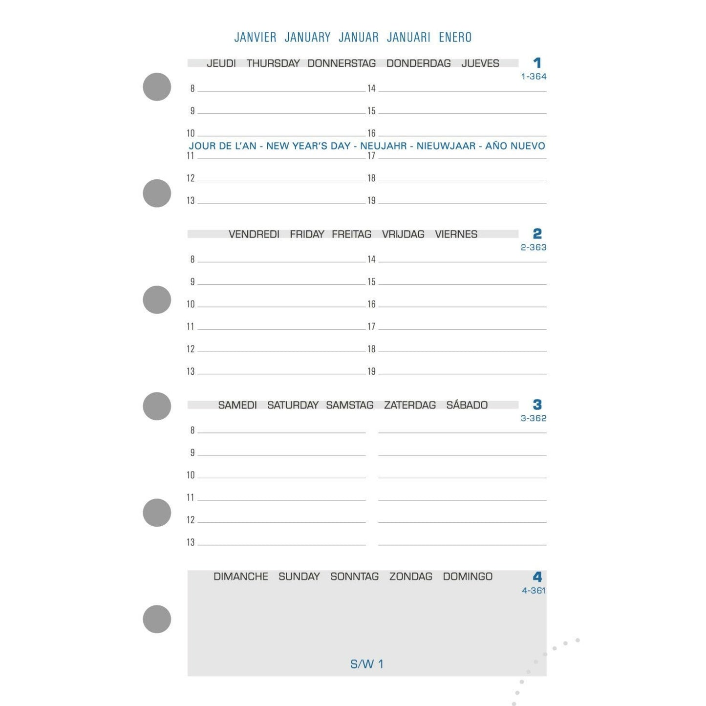 Recharge pour agenda - Exatime 14 - 2024/2025 - 14212E - Septembre à décembre