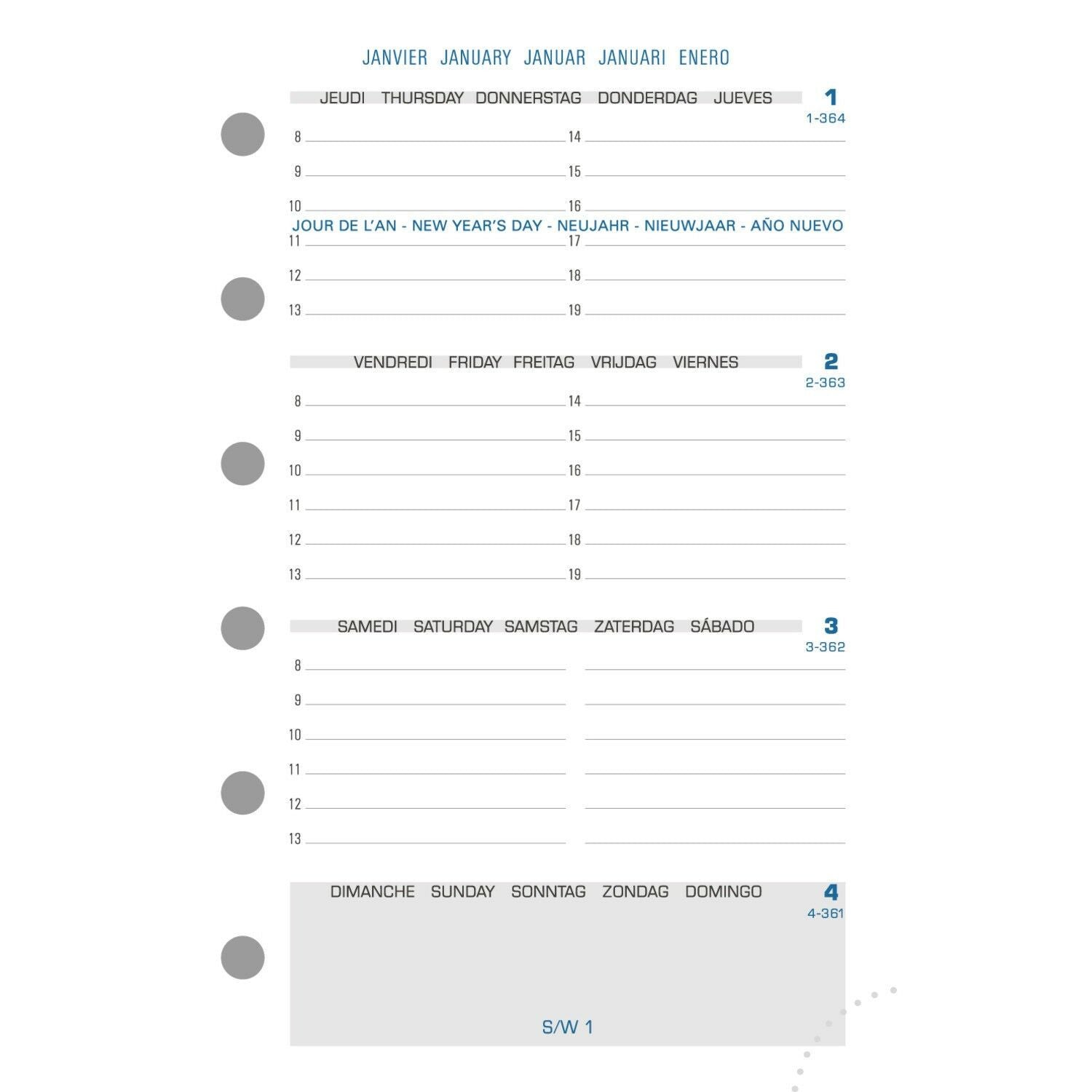Recharge pour agenda - Exatime 14 - 2024/2025 - 14212E - Septembre à décembre
