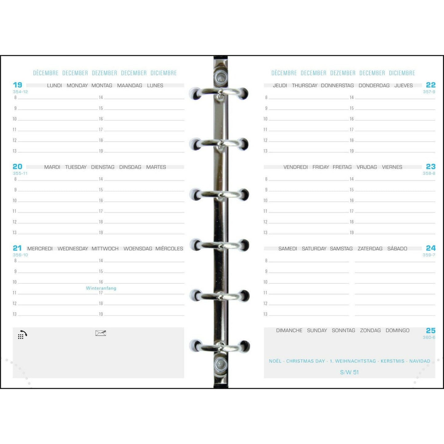 Recharge pour agenda - Exatime 14 - 2024/2025 - 14212E - Septembre à décembre